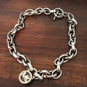 Thick Michael KORS chain  reversible necklace